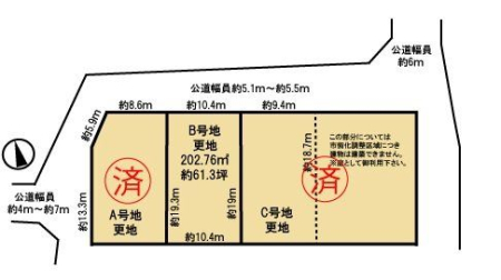 �ޗǌ��ޗǎs�܏�1���ڂ̓y�n�̋��}