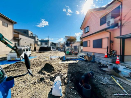 �ޗǌ���a�S�R�s�Ȓ� �̐V�z��ˌ��Ă̌��n�O�ώʐ^