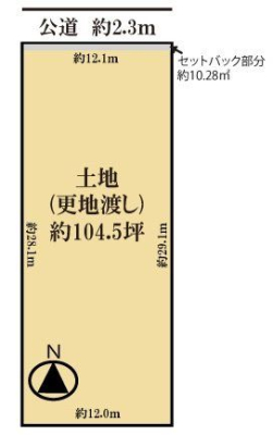 �ޗǌ������s��Ւ� �̓y�n�̊Ԏ��}�i��N)